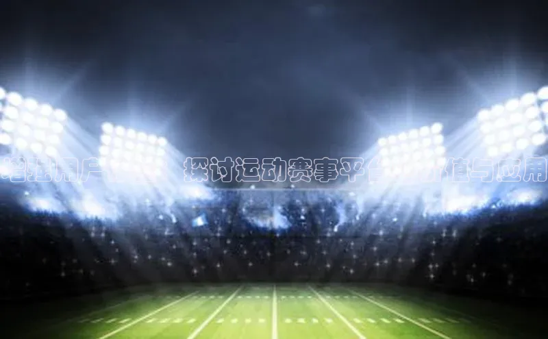 天辰平台app官方下载度小满支付增强用户体验：探讨运动赛事平台的价值与应用